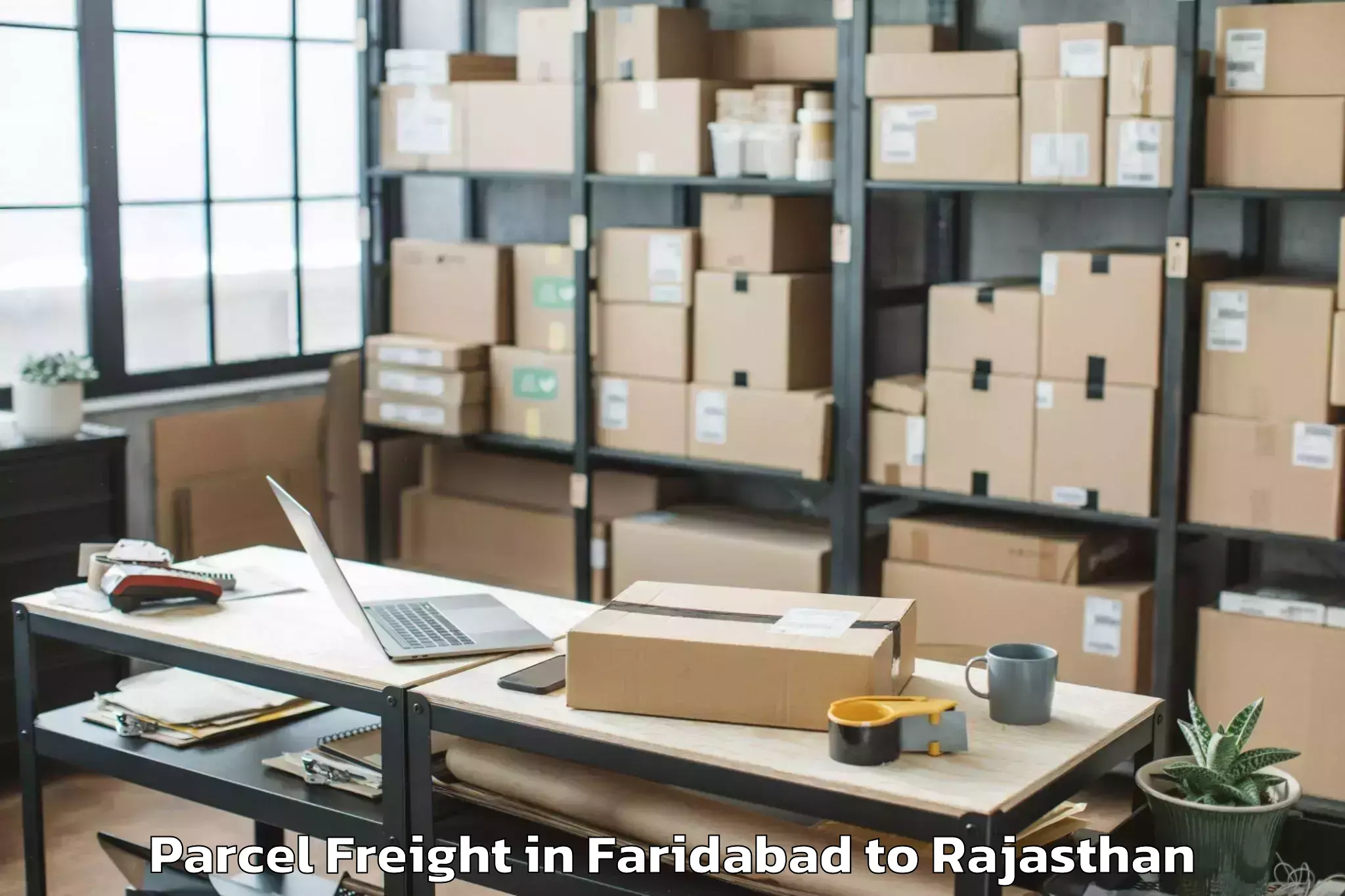 Hassle-Free Faridabad to Sangaria Parcel Freight